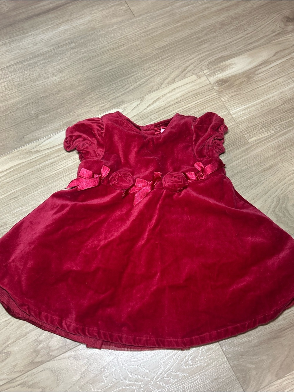 The Children's Place Red Velvet Holiday Dress for Girls